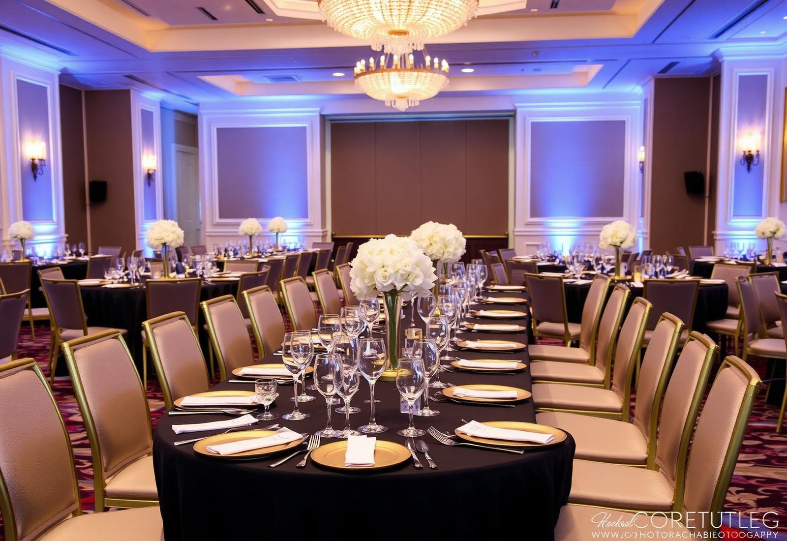 Corporate event setup