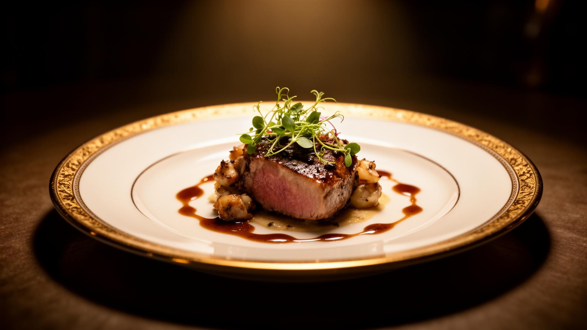 Signature plated dish